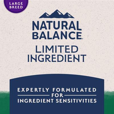 Show full view: Natural Balance L.I.D. Limited Ingredient Diets Lamb & Brown Rice Formula Large Breed Dry Dog Food, 12-lb bag slide 9 of 11