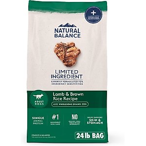 Natural Balance Limited Ingredient Lamb & Brown Rice Recipe Dry Dog Food, 24-lb bag