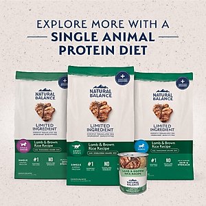 Natural Balance Limited Ingredient Lamb & Brown Rice Recipe Dry Dog Food, 24-lb bag