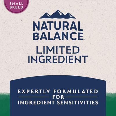 Show full view: Natural Balance Limited Ingredient Lamb & Brown Rice Small Breed Bites Recipe Dry Dog Food, 4-lb bag slide 9 of 11
