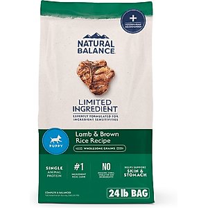 Natural Balance Limited Ingredient Lamb & Brown Rice Puppy Recipe Dry Dog Food, 24-lb bag