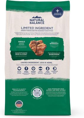 Show full view: Natural Balance Limited Ingredient Lamb & Brown Rice Recipe Dry Dog Food, 4-lb bag slide 3 of 11