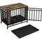 Show in main carousel: Cesicia Single Door Furniture Style Dog Crate with Tray, Vintage Wooden, 39 inch slide 2 of 5