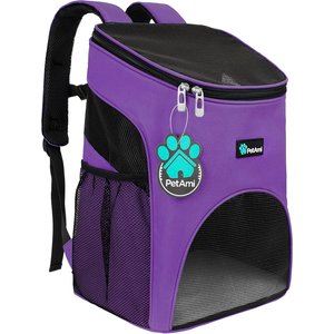 PetAmi Premium Backpack Dog & Cat Carrier, Purple