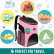 Show in main carousel: PetAmi Premium Backpack Dog & Cat Carrier, Pink slide 7 of 9