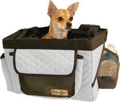 Snoozer Pet Products Sporty Front Facing Dog Bike Basket, Grey, Small