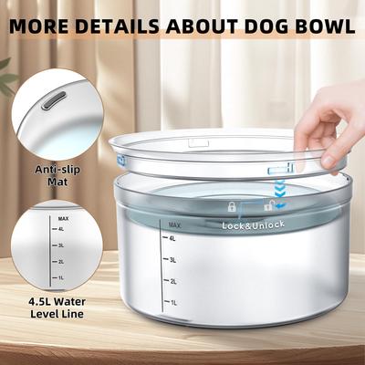 Show full view: UPSKY No Spill Dog Water Bowl, 1.2-gal slide 6 of 9