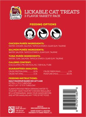 Show full view: Country Kitchen Combo Liquid Puree Lickable Cat Treats 0.5-oz tube, 20 count slide 3 of 5