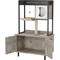 Show in main carousel: Wooflex Hidden Charging & Feeding Station Cat Litter Box Furniture Cabinet with Shelves & Condo, Gray slide 7 of 10
