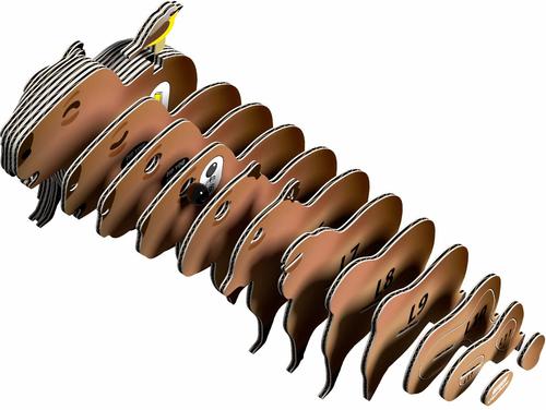Show full view: Eugy Capybara 3D Puzzle slide 3 of 4