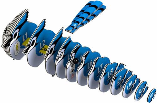 Show full view: Eugy Blue Jay 3D Puzzle slide 3 of 4