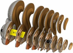 Eugy Chipmunk 3D Puzzle slide 2 of 4