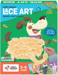 Chalk & Chuckles Lace Art Furry Animals Craft Activity