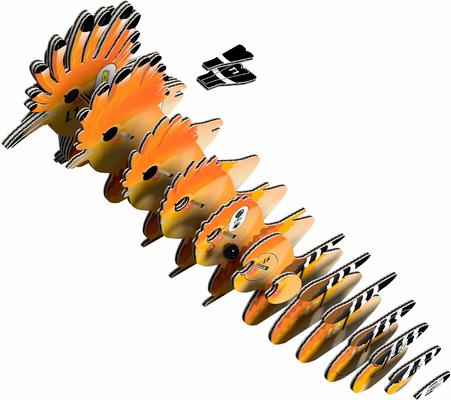Show full view: Eugy Hoopoe 3D Puzzle slide 3 of 4