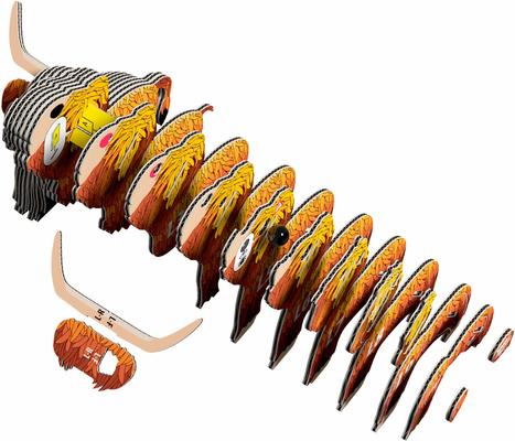 Show full view: Eugy Highland Cow 3D Puzzle slide 3 of 4