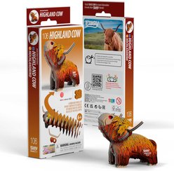 Eugy Highland Cow 3D Puzzle