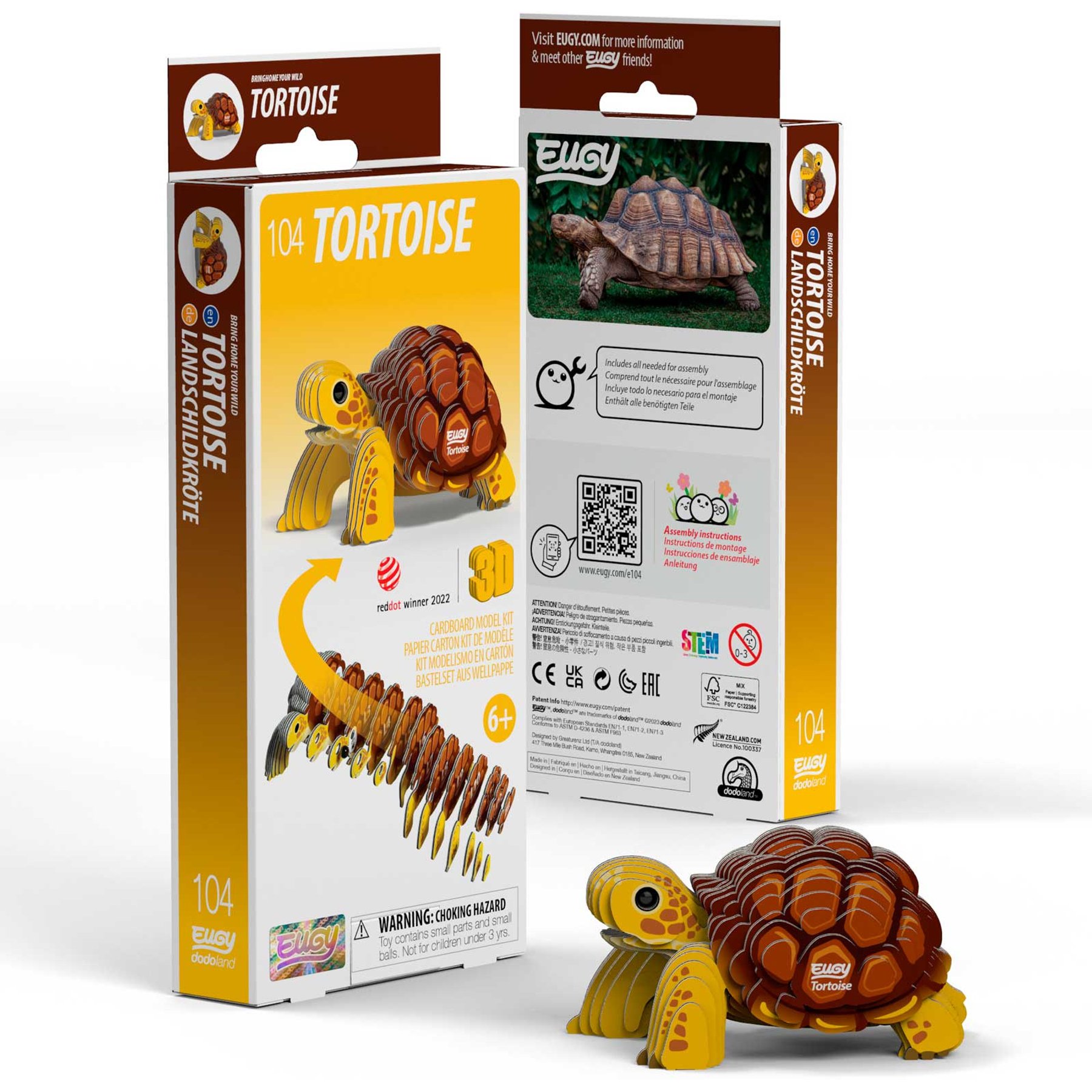 Eugy Tortoise 3D Puzzle