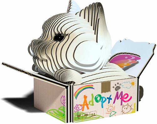 Show full view: Eugy Cat Mocha 3D Puzzle slide 2 of 3