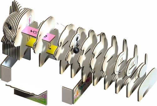 Show full view: Eugy Cat Mocha 3D Puzzle slide 3 of 3