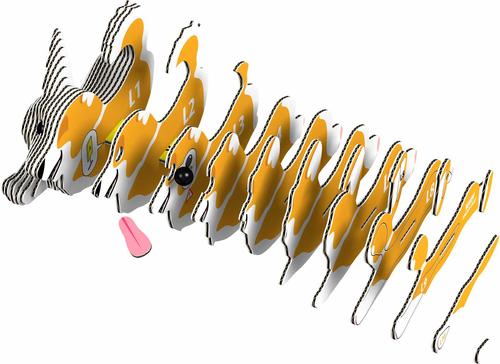 Show full view: Eugy Welsh Corgi 3D Puzzle slide 3 of 3