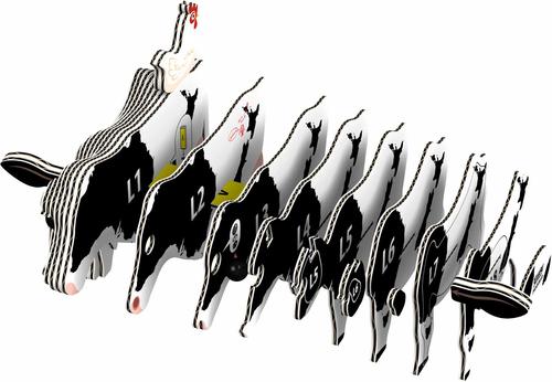 Show full view: Eugy Holstein Cow 3D Puzzle slide 3 of 4