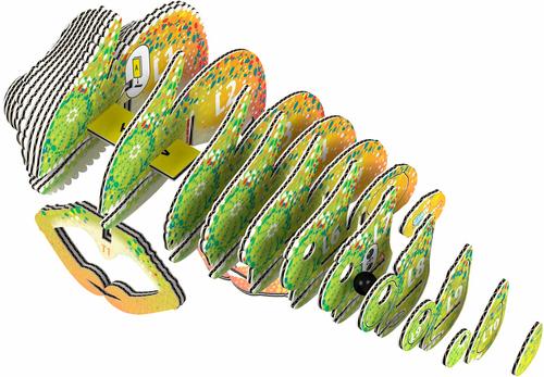 Show full view: Eugy Chameleon 3D Puzzle slide 3 of 4