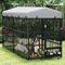 Show in main carousel: Wooflex Outdoor Dog Kennel, Black, 8 x 4-ft slide 8 of 10