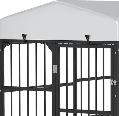 Show full view: Wooflex Outdoor Dog Kennel, Black, 8 x 4-ft slide 9 of 10