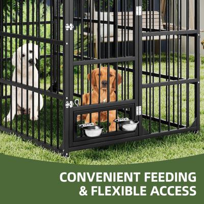 Show full view: Wooflex Outdoor Dog Kennel, Black, 8 x 4-ft slide 7 of 10