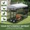 Show in main carousel: Wooflex Outdoor Dog Kennel, Black, 8 x 4-ft slide 5 of 10
