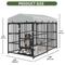 Show in main carousel: Wooflex Outdoor Dog Kennel, Black, 8 x 4-ft slide 3 of 10