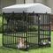 Show in main carousel: Wooflex Outdoor Dog Kennel, Black, 4 x 4-ft slide 7 of 9