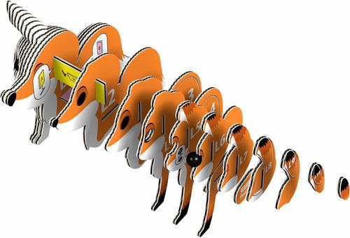 Show full view: Eugy Red Fox 3D Puzzle slide 3 of 4