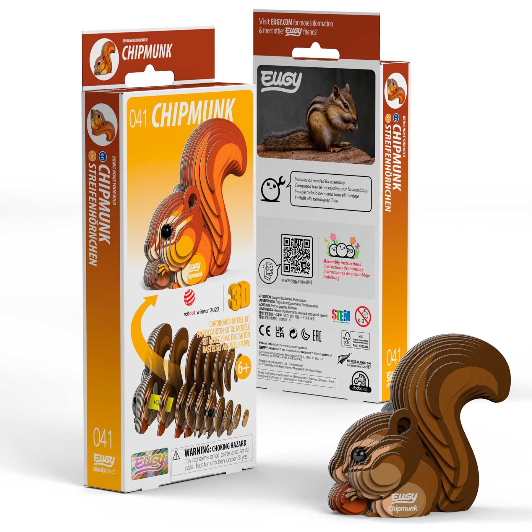 Eugy Chipmunk 3D Puzzle