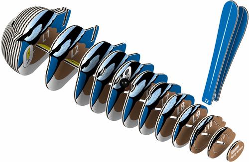 Show full view: Eugy Fairy Wren 3D Puzzle slide 3 of 4