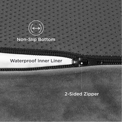 Bedsure Orthopedic Bolster Dog Sofa Bed with Removable Cover, Dark Grey, X-Large slide 2 of 7