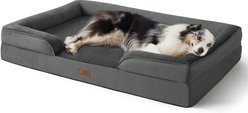 Bedsure Orthopedic Bolster Dog Sofa Bed with Removable Cover, Dark Grey, X-Large slide 1 of 6