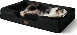 Bedsure Orthopedic Bolster Dog Sofa Bed with Removable Cover, Dark Black, X-Large slide 1 of 7