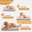 Show in main carousel: LFC PETS Orthopedic Memory Foam Dog & Cat Bed with Removable Cover, Khaki, XX-Large slide 2 of 7