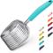 Show in main carousel: WePet Flat Aluminum Alloy Cat Litter Scooper, Teal, Large slide 3 of 9