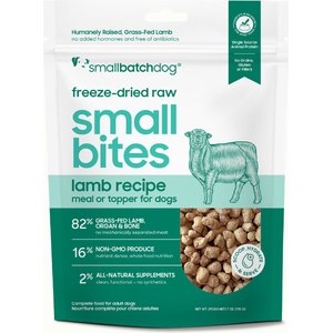 Smallbatch Pets Freeze-Dried Lamb Small Bites Dog Food, 7-oz bag