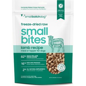 Smallbatch Pets Freeze-Dried Lamb Small Bites Dog Food, 19-oz bag