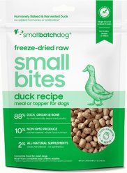 Smallbatch Pets Freeze-Dried Duck Small Bites Dog Food, 7-oz bag
