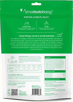 Show full view: Smallbatch Pets Freeze-Dried Duck Small Bites Dog Food, 19-oz bag slide 8 of 9