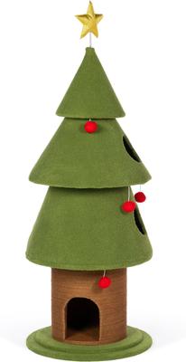 Show full view: Prevue Pet Products Santa Kitty's Christmas Wonderland 62-in Cat Tree slide 3 of 5
