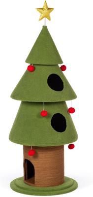 Show full view: Prevue Pet Products Santa Kitty's Christmas Wonderland 62-in Cat Tree slide 2 of 5