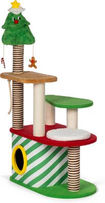 Show full view: Prevue Pet Products Kringle Cat Chateaux 53-in Cat Tree slide 3 of 4