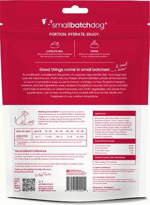 Show full view: Smallbatch Pets Freeze-Dried Beef Small Bites Dog Food, 7-oz bag slide 8 of 9