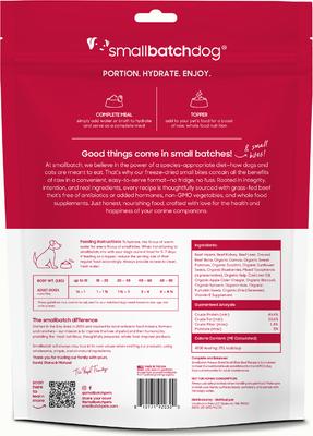 Show full view: Smallbatch Pets Freeze-Dried Beef Small Bites Dog Food, 20-oz bag slide 8 of 9