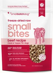 Smallbatch Pets Freeze-Dried Beef Small Bites Dog Food, 20-oz bag